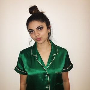 ANTHROPOLOGIE 100% SILK DAYDREAMER KIMONO SHIRT